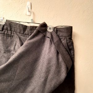 Grey wool slacks
